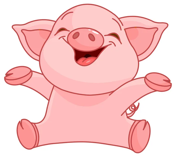 Sehr süßes Schweinchen — Stockvektor