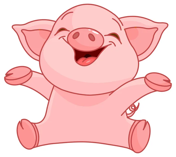 Cochon très mignon — Image vectorielle