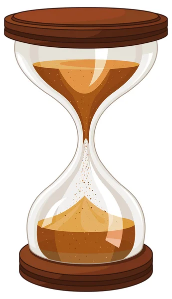Illustration of sand clock — Stock Vector