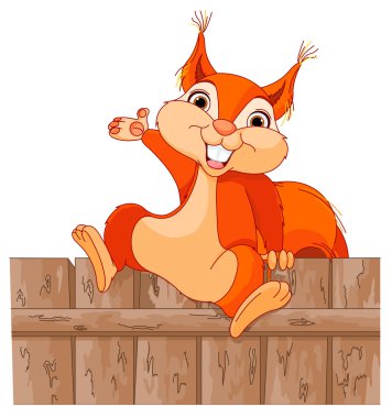 Sincap bir çitin üzerinden atlar