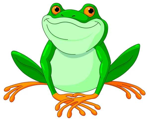Дуже милий жаба — стоковий вектор