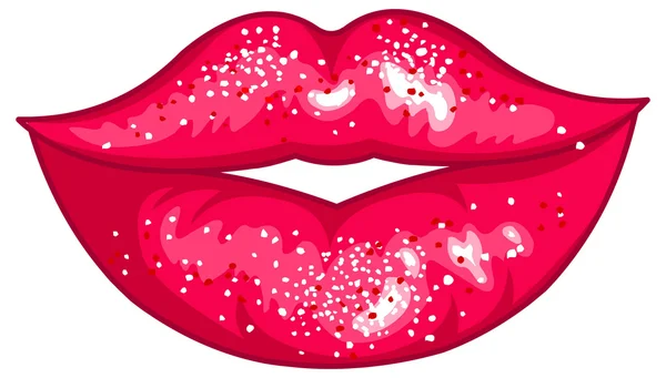 Улыбающиеся красные губы — стоковый вектор