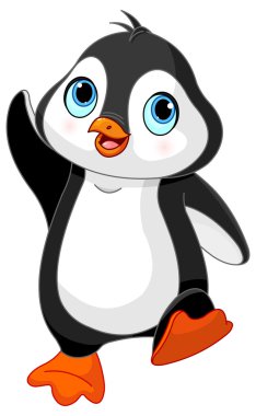 Dans eden bebek penguen