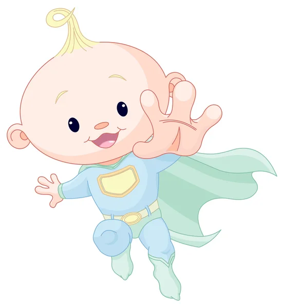 Lindo super bebé chico — Archivo Imágenes Vectoriales