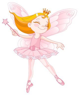 Sevimli pembe çubuk peri