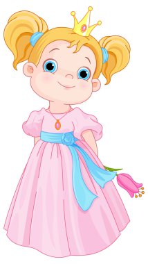 Küçük Prenses tutar çiçek