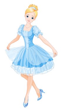 Cinderella giyen kristal terlik