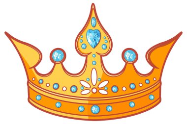 Güzel, parlak prenses tacı