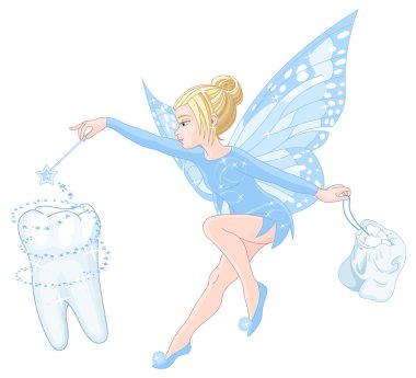 Cute tooth fairy clipart