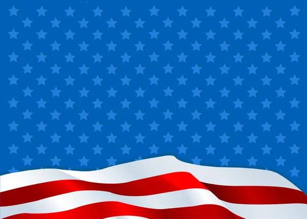 Hintergrund der amerikanischen Flagge — Stockvektor