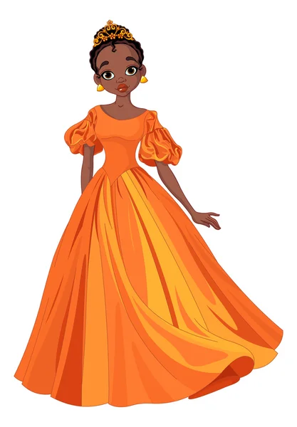 Belle princesse africaine — Image vectorielle