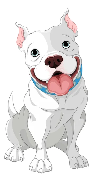 Mignon chien Pit-bull — Image vectorielle