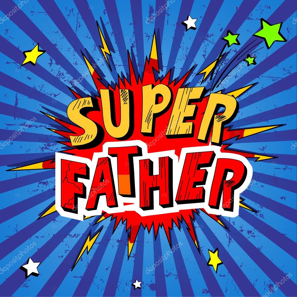 Greeting card for father day. Vector illustration