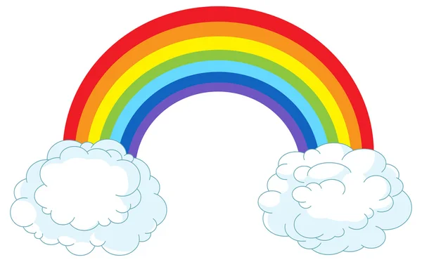 Regenboog in pastel kleuren — Stockvector