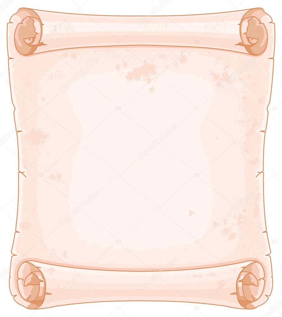 Illustration of old-fashioned manuscript