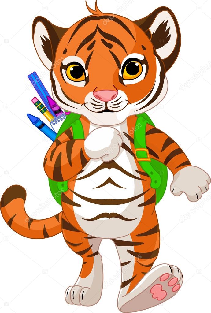 little tiger goes to school