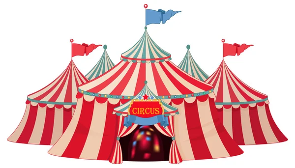 Chapiteau de cirque rétro — Image vectorielle