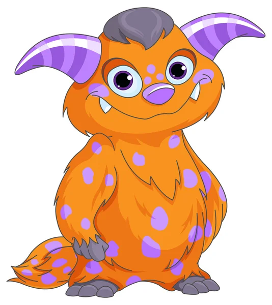 Schattig gevlekte monster — Stockvector