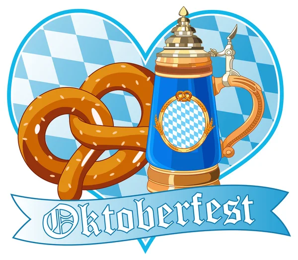 Dekorativní design oktoberfest — Stockový vektor