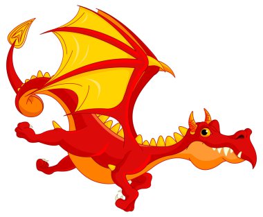 Uçan şirin ejderha çizimi