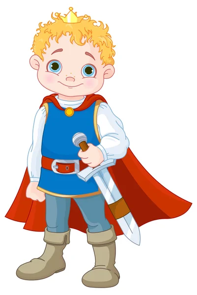 Cute little prince — Stock Vector