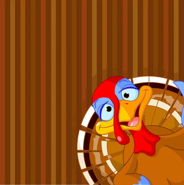 Schattig thanksgiving kalkoen — Stockvector