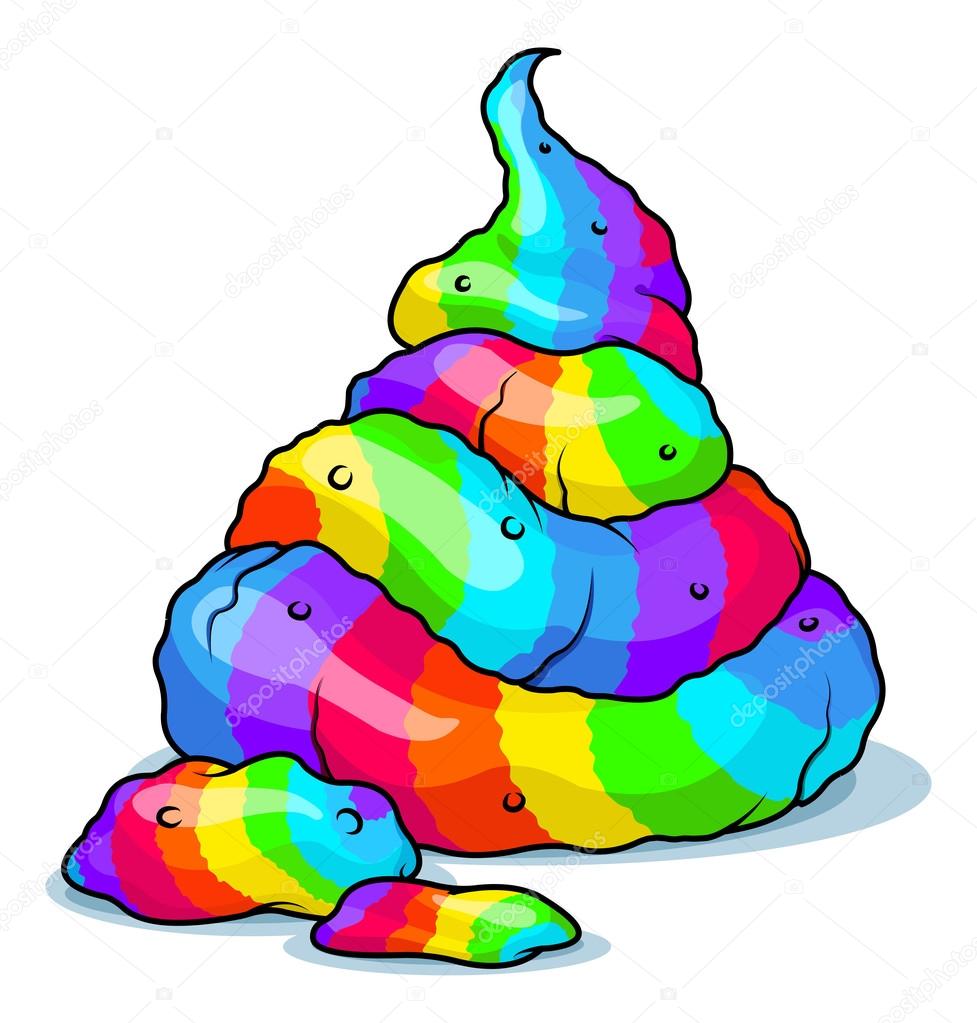 ᐈ Unicorn Pooping Rainbow Stock Images Royalty Free