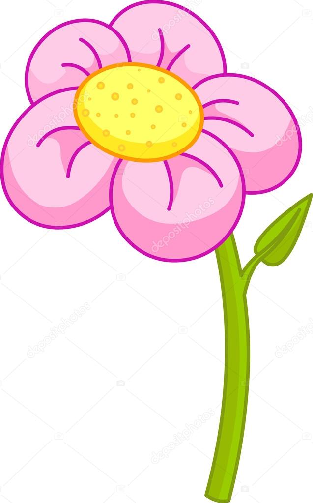 Illustration of pink flower