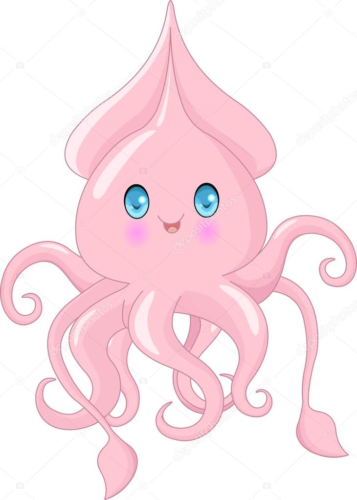 cute sea squid