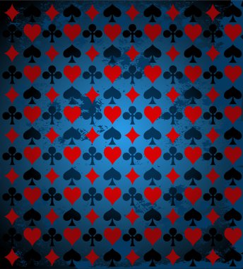 Arka plan ile iskambil simgeleri