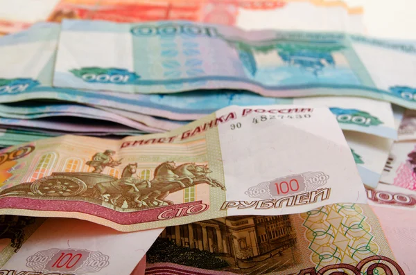 Ruský rubl hotovost. — Stock fotografie