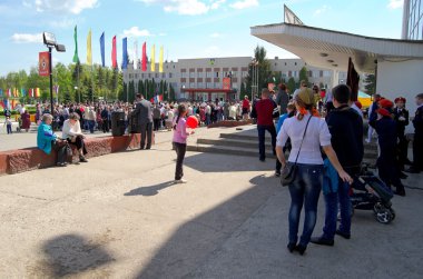 Novocheboksarsk, Rusya - 9 Mayıs 2016: Zafer Da kutlama