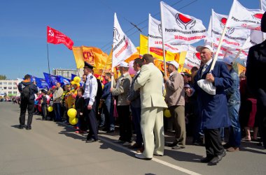 Novocheboksarsk, Rusya - 9 Mayıs 2016: Zafer Da kutlama