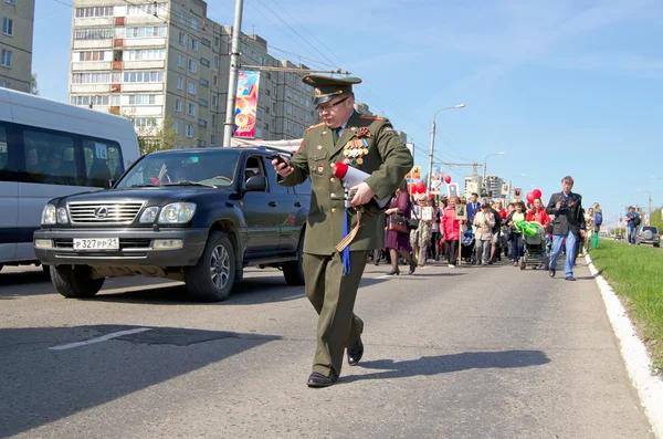 Novocheboksarsk, Rússia - 9 de maio de 2016: Celebração da Vitória Da — Fotografia de Stock