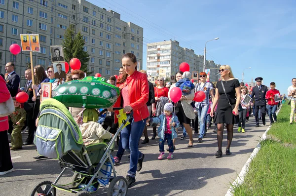 Novotsjeboksarsk, Rusland - 9 mei 2016: Viering van de overwinning Da — Stockfoto