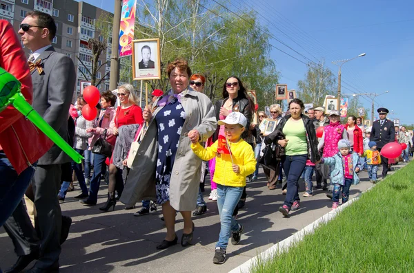 Новочебоксарск, Россия - 9 мая 2016 года: Празднование Победы Да — стоковое фото