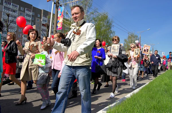 Novocheboksarsk, Russia - May 9, 2016: Celebration of Victory Da — Stock Photo, Image