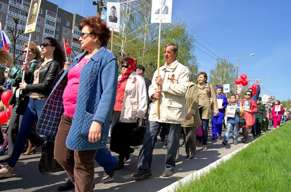 Novocheboksarsk, Rusya - 9 Mayıs 2016: Zafer Da kutlama — Stok fotoğraf