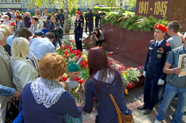 Novocheboksarsk, Russia - 9 maggio 2016: Celebrazione della Vittoria Da — Foto Stock