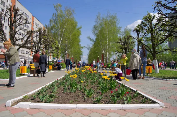 Novocheboksarsk, russland - 9. Mai 2016: Siegesfeier da — Stockfoto