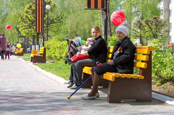 Novocheboksarsk, Russia - May 9, 2016: Celebration of Victory Da — Stock Photo, Image