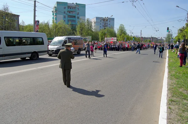 Novocheboksarsk, Rusya - 9 Mayıs 2016: Zafer Da kutlama — Stok fotoğraf