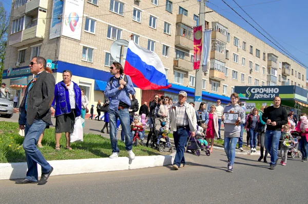 Novocheboksarsk, Rusya - 9 Mayıs 2016: Zafer Da kutlama — Stok fotoğraf