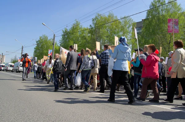 Novotsjeboksarsk, Rusland - 9 mei 2016: Viering van de overwinning Da — Stockfoto