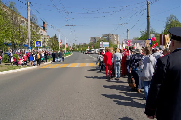 Novocheboksarsk, Rússia - 9 de maio de 2016: Celebração da Vitória Da — Fotografia de Stock