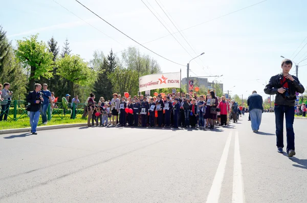 Novocheboksarsk, Russia - May 9, 2016: Celebration of Victory Da — Stock Photo, Image