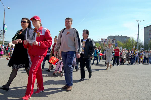 Новочебоксарск, Россия - 9 мая 2016 года: Празднование Победы Да — стоковое фото