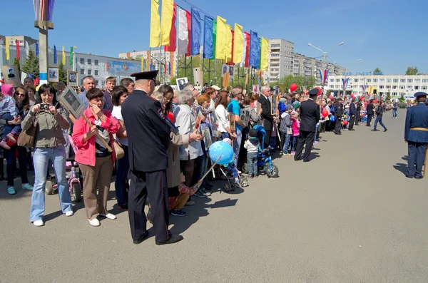 Novocheboksarsk, Rússia - 9 de maio de 2016: Celebração da Vitória Da — Fotografia de Stock