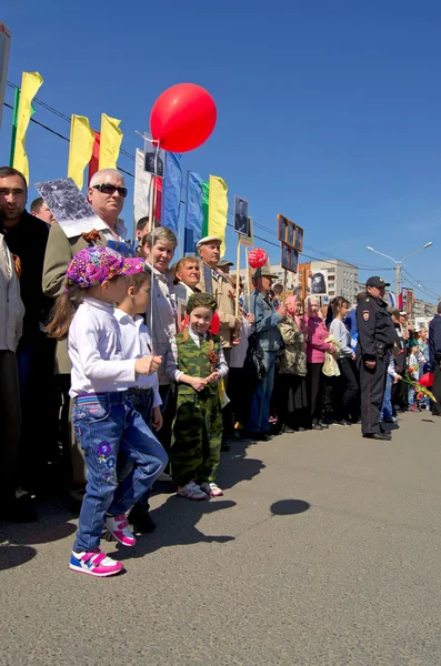 Novotsjeboksarsk, Rusland - 9 mei 2016: Viering van de overwinning Da — Stockfoto