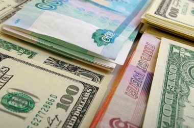 Para spekülasyon Rublesi Doları.